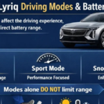 Do Driving Modes in Cadillac Lyriq Offer Different Range or Battery Usage